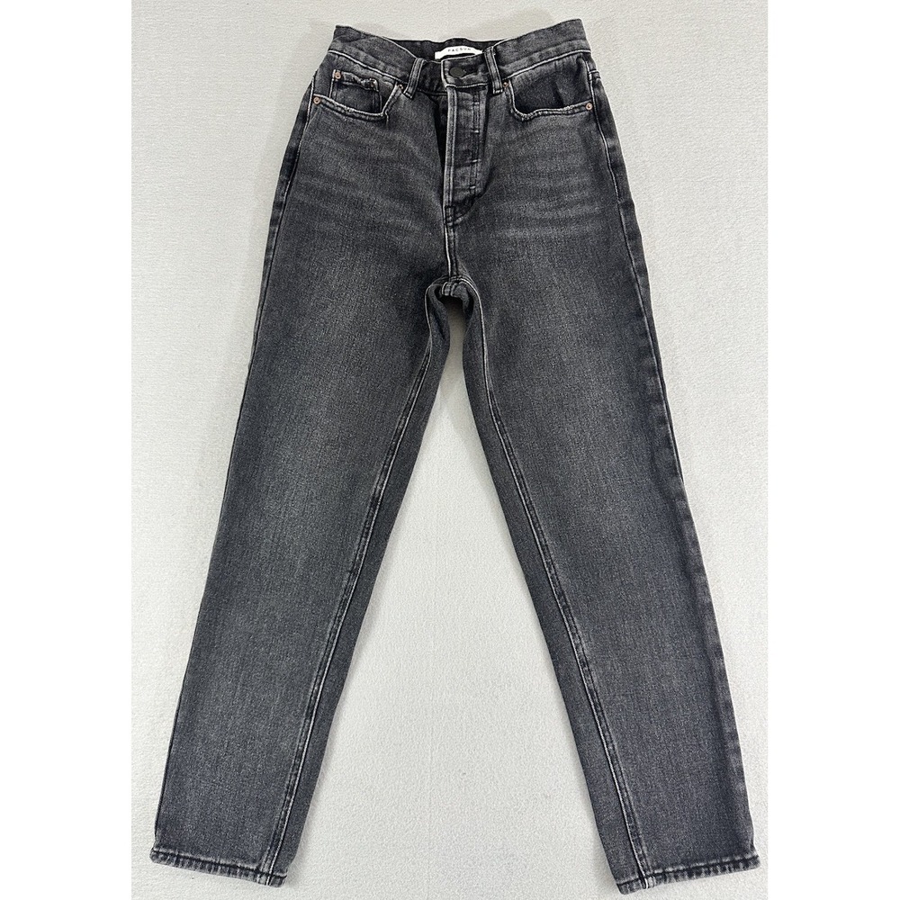 PacSun 100% Cotton Black Denim Button Fly Ultra High Rise Slim Women's Size 25